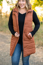 Load image into Gallery viewer, IN STOCK Harlow Long Vest - Cinnamon