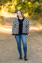 Load image into Gallery viewer, IN STOCK Black Checker Cardigan