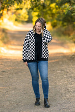 Load image into Gallery viewer, IN STOCK Black Checker Cardigan