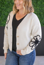 Load image into Gallery viewer, IN STOCK Black Floral Sweater Cardigan