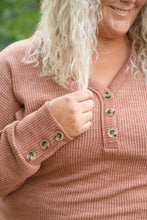 Load image into Gallery viewer, IN STOCK Brittney Button Sweater - Terra Cotta | Women&#39;s Long Sleeve FINAL SALE