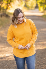 Load image into Gallery viewer, IN STOCK Vintage Wash Pullover - Mustard FINAL SALE