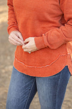 Load image into Gallery viewer, IN STOCK Vintage Wash Pullover - Rust FINAL SALE