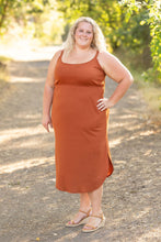 Load image into Gallery viewer, IN STOCK Reagan Ribbed Midi Dress - Rust | Women&#39;s Dress FINAL SALE