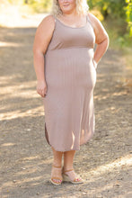 Load image into Gallery viewer, IN STOCK Reagan Ribbed Midi Dress - Mocha | Women&#39;s Dress FINAL SALE