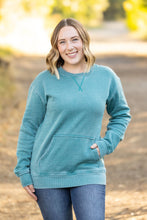 Load image into Gallery viewer, IN STOCK Vintage Wash Pocket Pullover - Teal