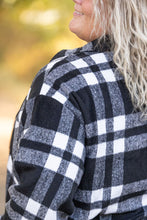 Load image into Gallery viewer, IN STOCK Norah Plaid Shacket - Classic Black and White | Women&#39;s Shacket