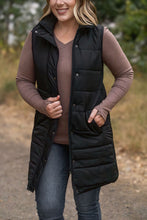 Load image into Gallery viewer, IN STOCK Harlow Long Vest - Black