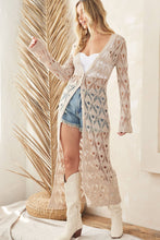 Load image into Gallery viewer, Charlene Button Down Crochet Cardigan