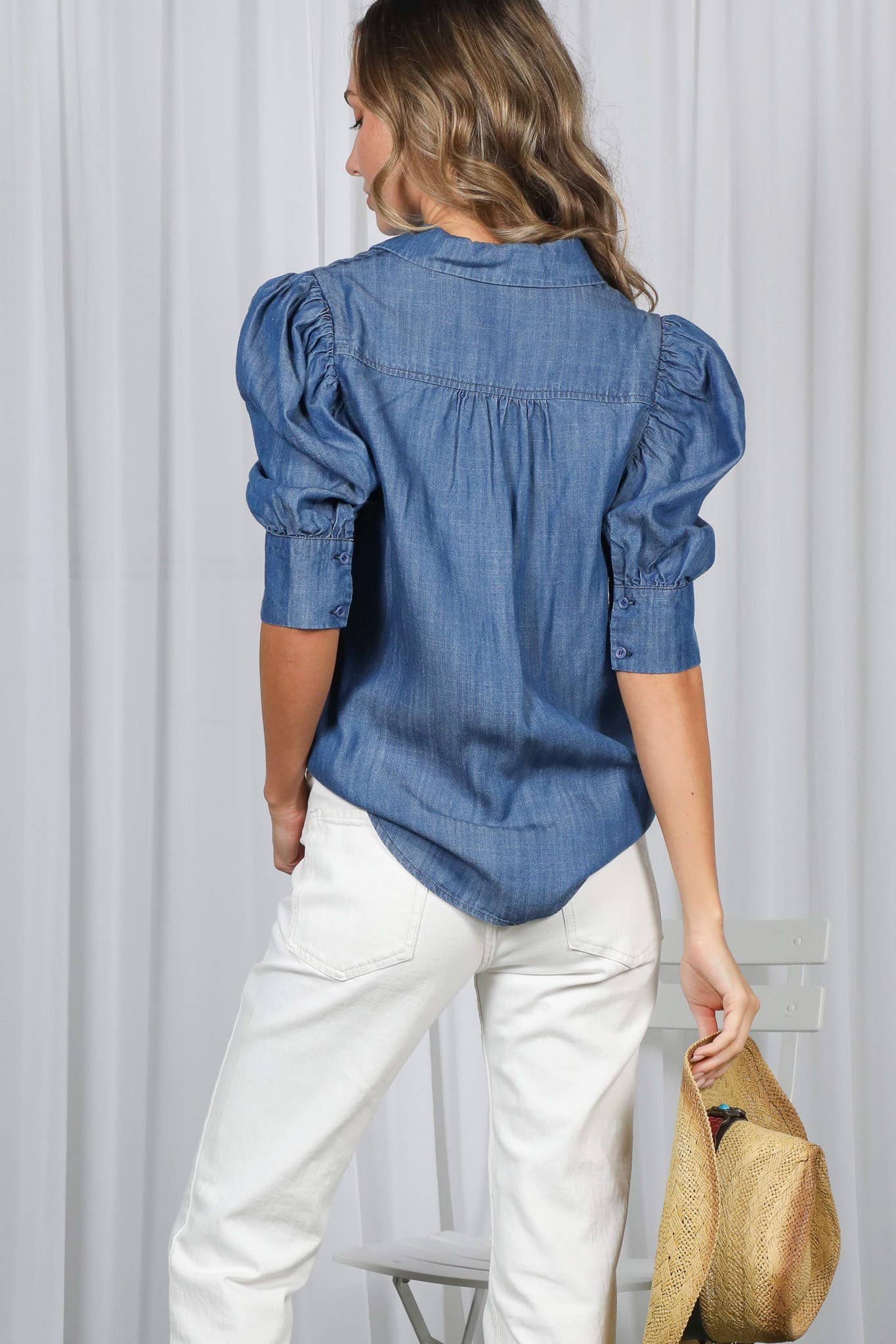 Tencel Chambray Top