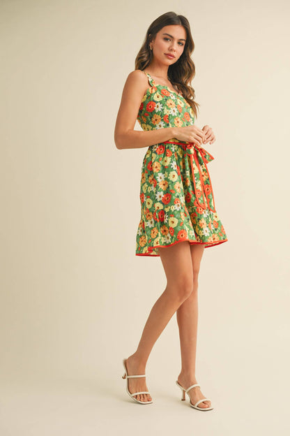 Florence Scalloped Mini Dress