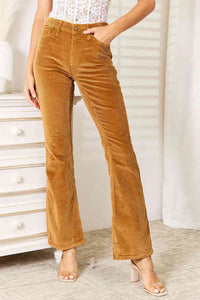 Judy Blue Cami Boot Cut Corduroy Pants- Camel