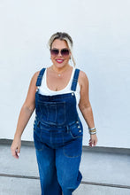 Load image into Gallery viewer, Scout Wide Leg Cropped Denim Overalls