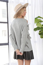 Load image into Gallery viewer, Macie Bow Sleeve Sweater