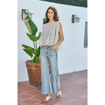 Carmen Braided Split Seam Jeans