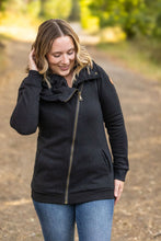 Load image into Gallery viewer, IN STOCK Quinn ZipUp Cowl - Black | Women&#39;s Hoodie