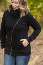 Load image into Gallery viewer, IN STOCK Quinn ZipUp Cowl - Black | Women&#39;s Hoodie