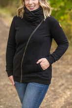 Load image into Gallery viewer, IN STOCK Quinn ZipUp Cowl - Black | Women&#39;s Hoodie