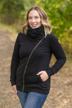 Load image into Gallery viewer, IN STOCK Quinn ZipUp Cowl - Black | Women&#39;s Hoodie