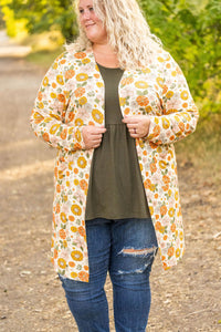 IN STOCK Classic Cardigan - Fall Boho Floral FINAL SALE