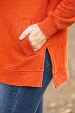 Load image into Gallery viewer, IN STOCK Vintage Wash Hoodie - Rust FINAL SALE