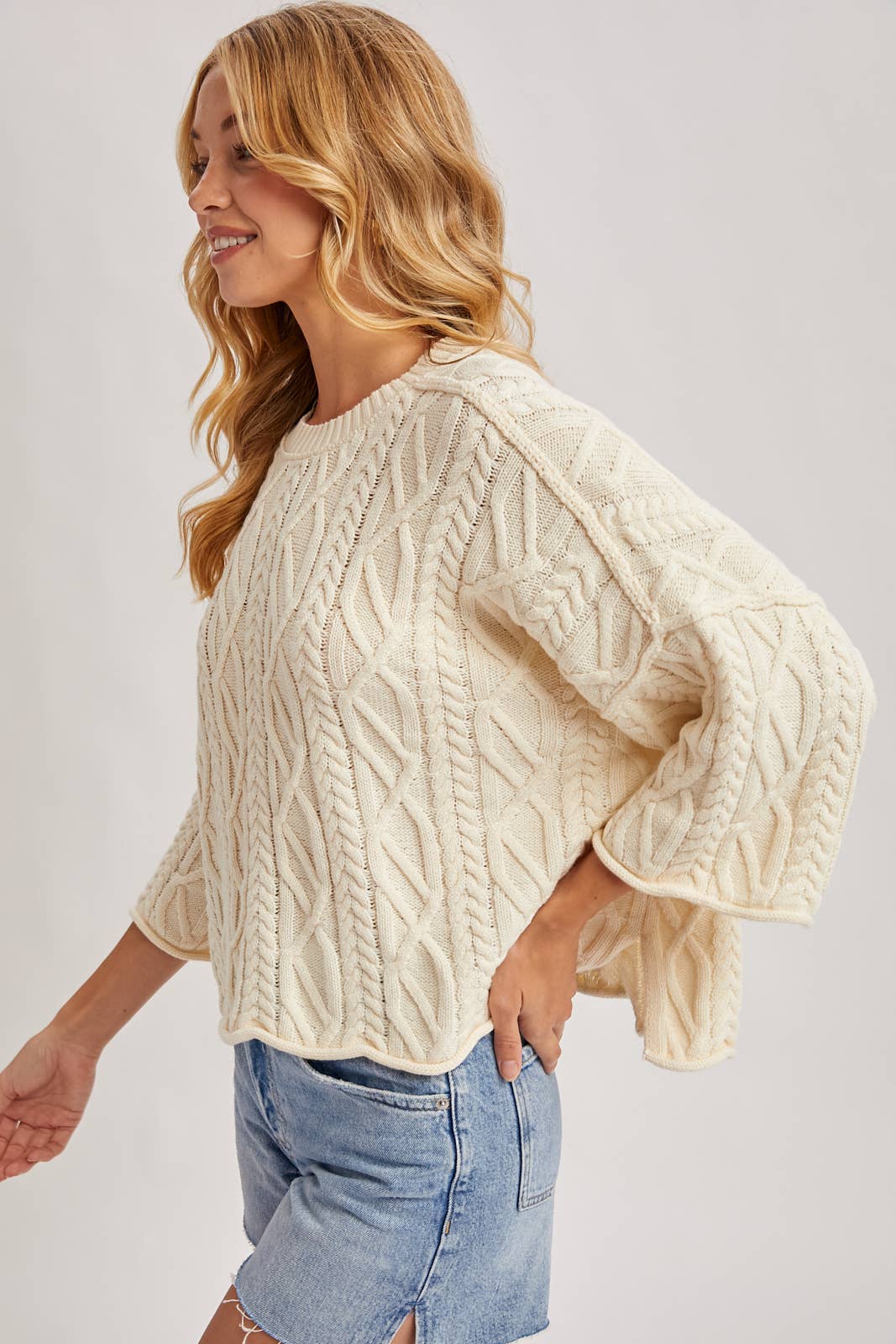 Clarice Cable Knit Sweater