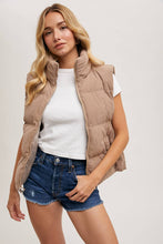 Load image into Gallery viewer, Hana Corded Puffer Vest