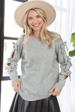 Load image into Gallery viewer, Macie Bow Sleeve Sweater