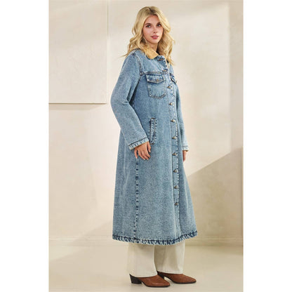 Colorado Lined Long Denim Jacket