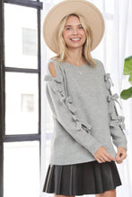 Load image into Gallery viewer, Macie Bow Sleeve Sweater