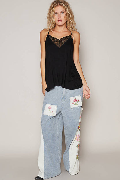 POL Cami Casual Tank Top- Jet
