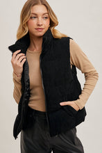 Load image into Gallery viewer, Hana Corded Puffer Vest