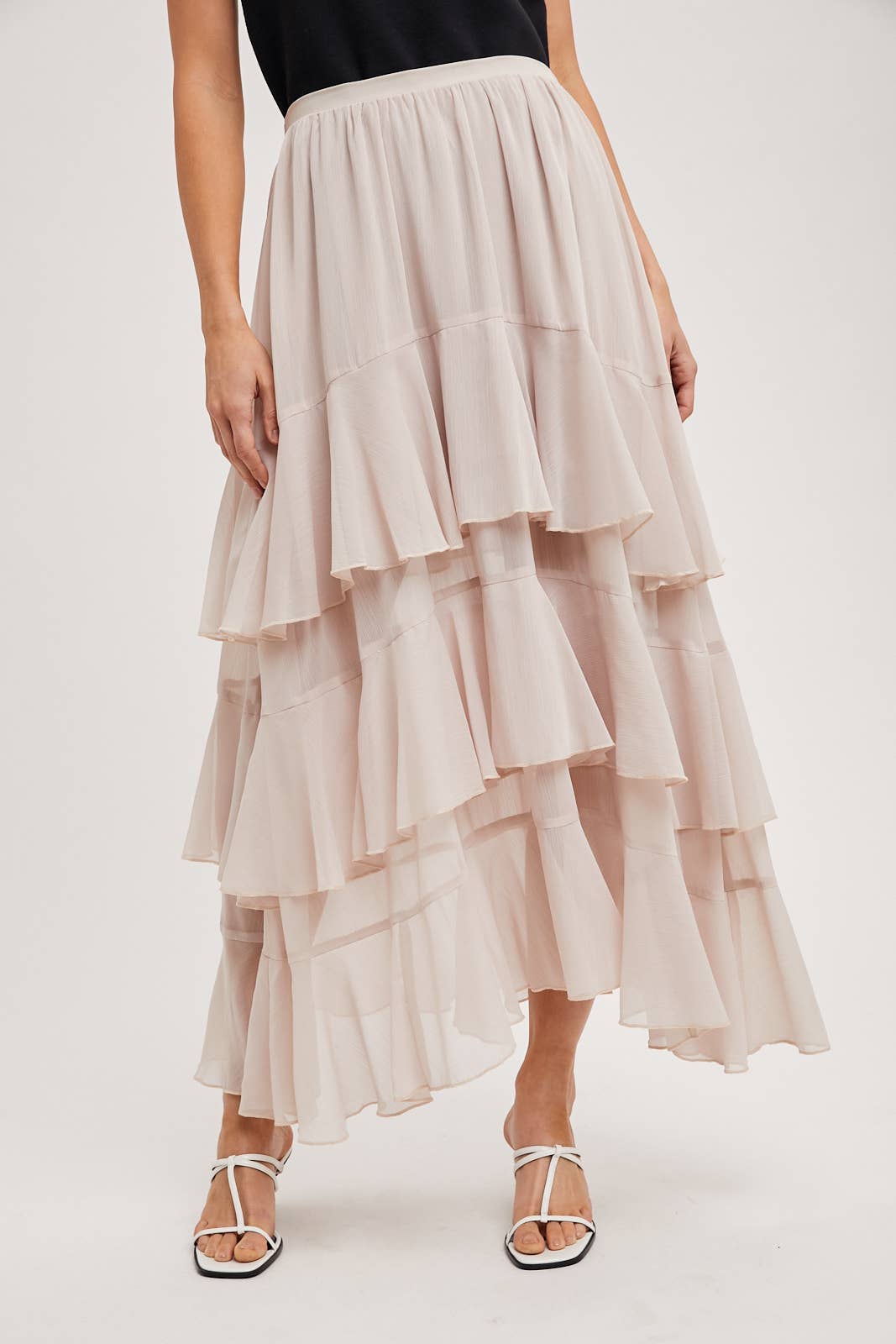 Stella Lined Tiered Skirt