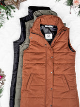 Load image into Gallery viewer, IN STOCK Harlow Long Vest - Cinnamon