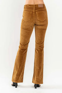 Judy Blue Cami Boot Cut Corduroy Pants- Camel