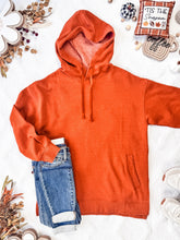 Load image into Gallery viewer, IN STOCK Vintage Wash Hoodie - Rust FINAL SALE