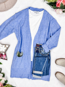 IN STOCK Madison Cozy Cardigan - Blue