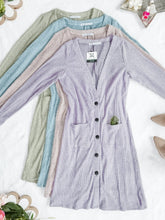 Load image into Gallery viewer, IN STOCK Colbie Ribbed Cardigan - Dusty Blue