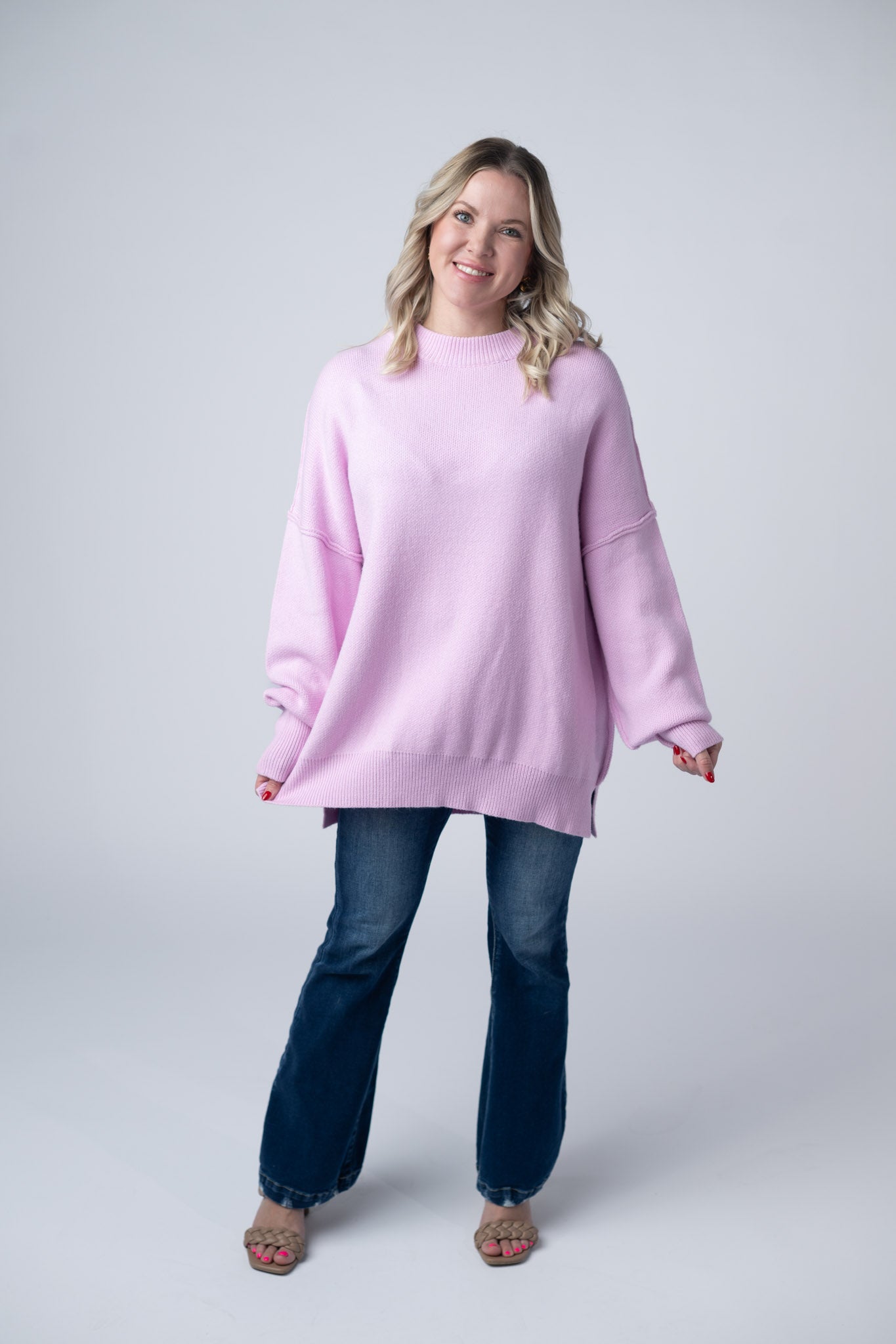 Aurora Cozy Sweater - Pink