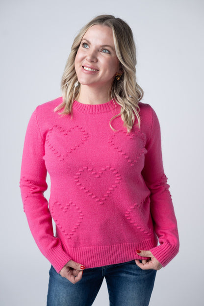 Be Mine Sweater Bright Pink