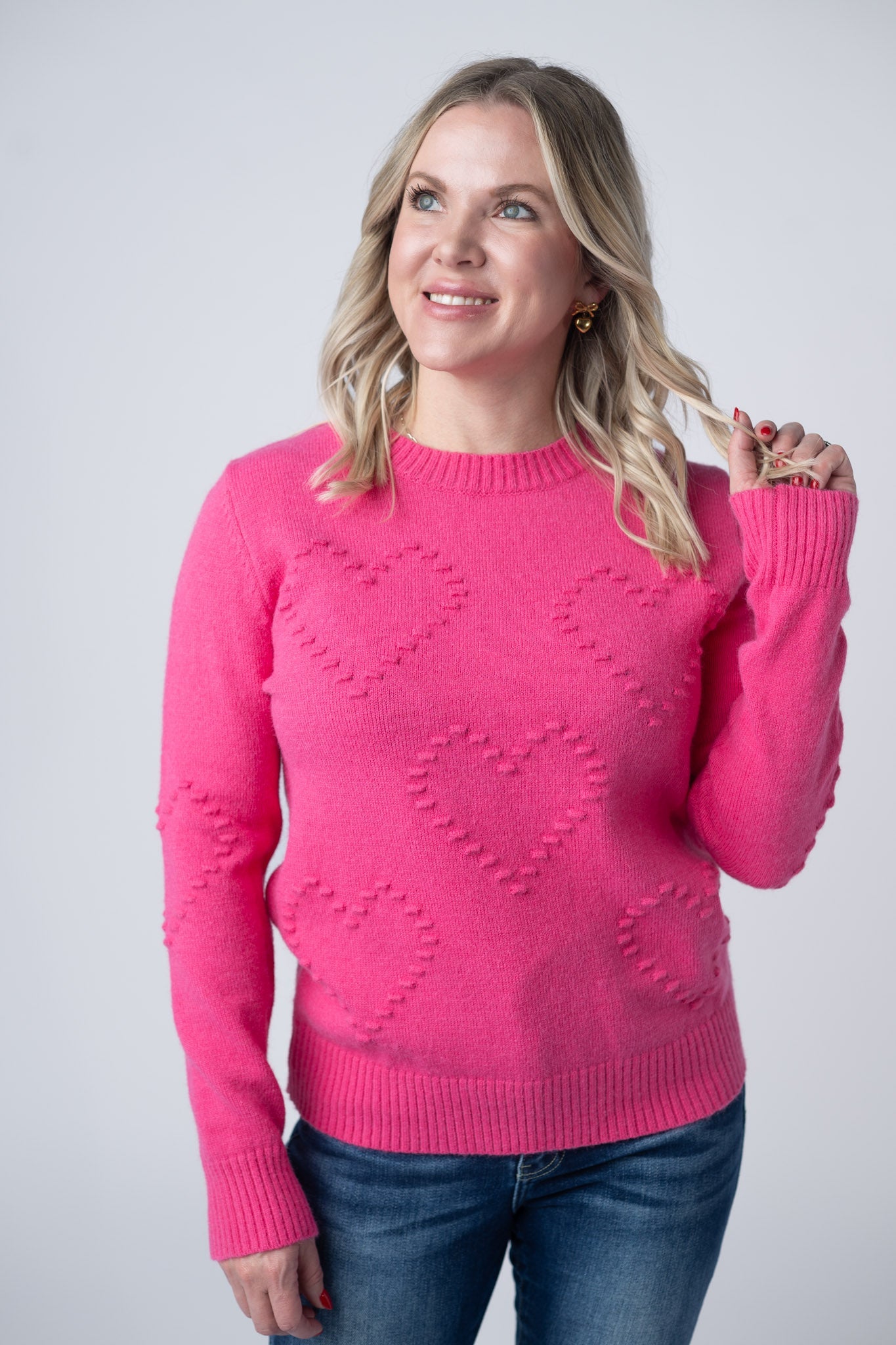 Be Mine Sweater Bright Pink