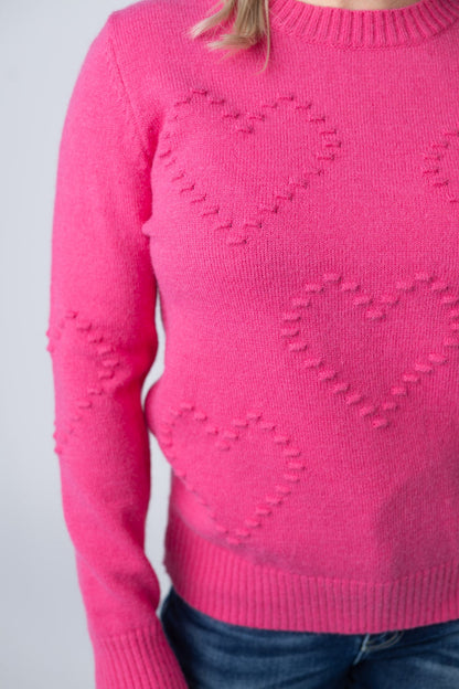 Be Mine Sweater Bright Pink