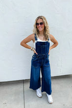 Load image into Gallery viewer, Scout Wide Leg Cropped Denim Overalls