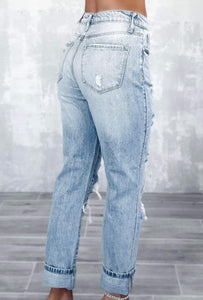 Cuffed Light Denim