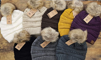 CC Bunny Pom Beanies