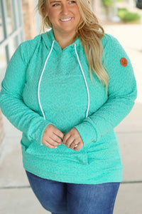 Hailey Embossed Pullover- Aqua