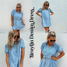 Load image into Gallery viewer, Braylin Denim Dress