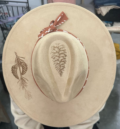 Shady Pines Burnt Western Hat 