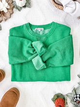 Load image into Gallery viewer, IN STOCK Vintage Wash Pocket Pullover - Green