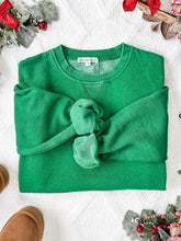 Load image into Gallery viewer, IN STOCK Vintage Wash Pocket Pullover - Green